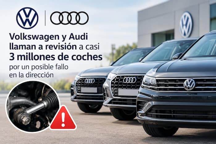 Audi y Volkswagen llaman a revisión a casi tres millones de vehículos